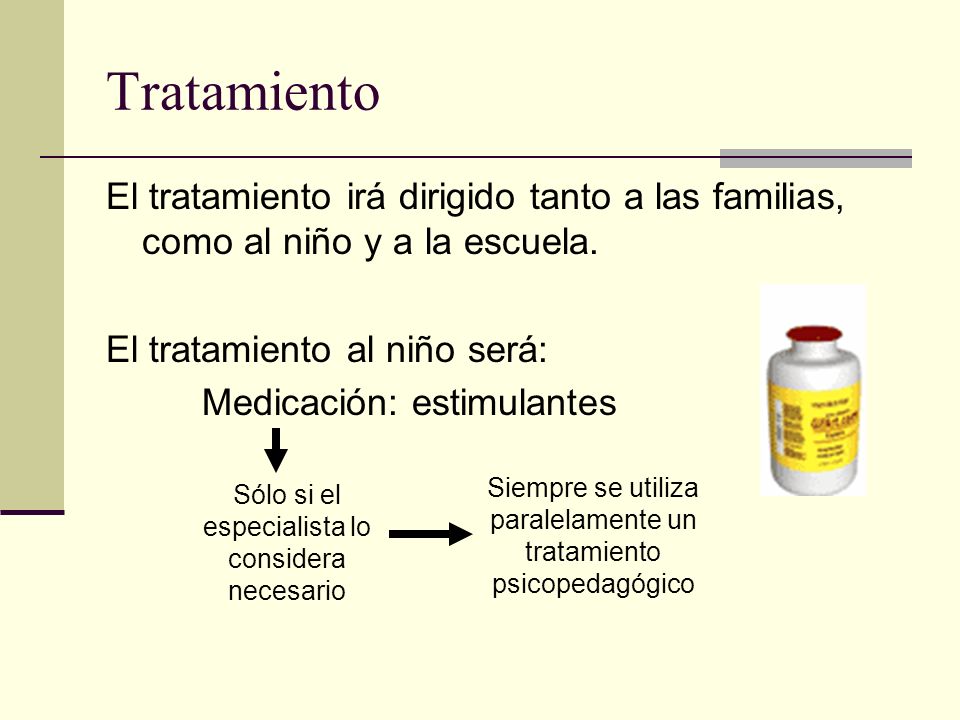 De trastorno tratamiento deficit por atencion